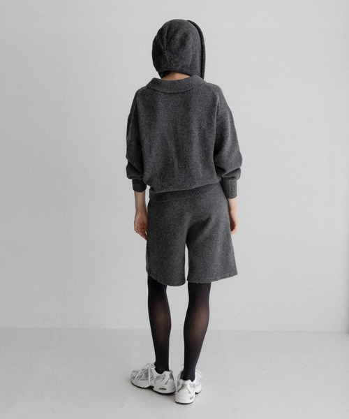 URBAN RESEARCH Sonny Label（アーバンリサーチサニーレーベル）の「ニットシャツXショートパンツSETUP（ニット/セーター・レディース・ブラウン/チャコールグレー・FREE）」の9枚目の写真