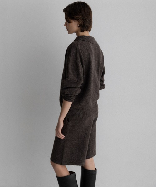 URBAN RESEARCH Sonny Label（アーバンリサーチサニーレーベル）の「ニットシャツXショートパンツSETUP（ニット/セーター・レディース・ブラウン/チャコールグレー・FREE）」の11枚目の写真