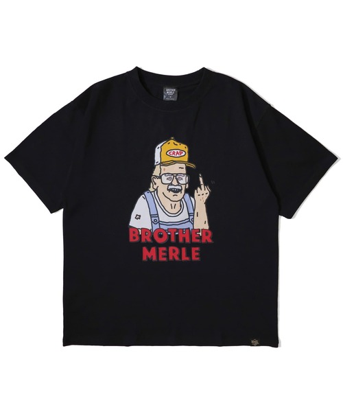 RIVER SIDE CULTURE(リバーサイドカルチャー)の「RSC×BROTHER MERLE / F〇CK おじいちゃん T-SHIRT(04)(Tシャツ/カットソー・メンズ・ブラック・MEDIUM/LARGE)」の1枚目の写真