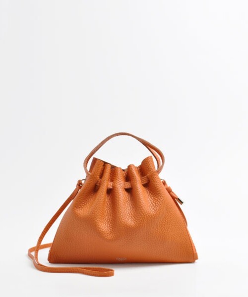 blancle(ブランクレ)の「【blancle/ブランクレ】レザーギャザー2WAYバッグ/S.LEATHER GATHER 2WAY BAG SS/bc1231/小さめ/2WAY/ショルダーバッグ/ハンドバッグ(ショルダーバッグ・レディース・ブルー/イエロー/グレイッシュベージュ/オレンジ/ブラック・フリー)」の5枚目の写真