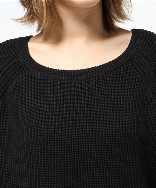 MOUSSY（マウジー）の「VOLUME ARM KNIT DRESS（ワンピース・レディース・トップグレー/ブラック/ベージュ・FREE）」の8枚目の写真