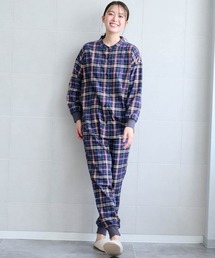 Belle Maison（ベルメゾン）の「着心地やわらかふんわりコットン起毛パジャマ【身生地綿100%】（ルームウェア/パジャマ）」