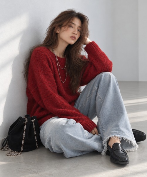 モデル身長：158cm
着用サイズ：FREE