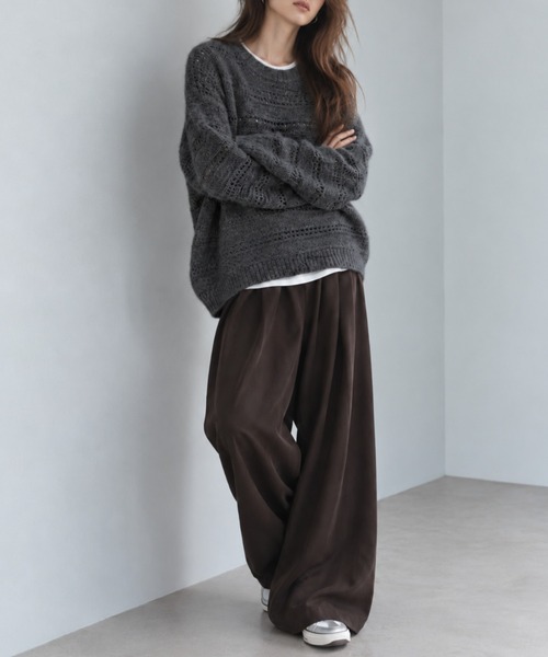 モデル身長：158cm
着用サイズ：FREE