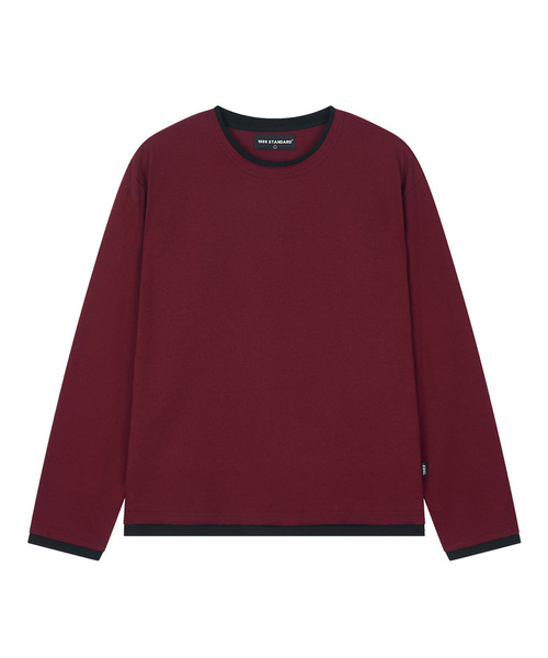 1989STANDARD(1989スタンダード)の「デッキレイヤードロングスリーブ (JTOSTL-0003)(Tシャツ/カットソー・メンズ・ワイン/ブラック/グレー・MEDIUM/LARGE/X-LARGE)」の3枚目の写真