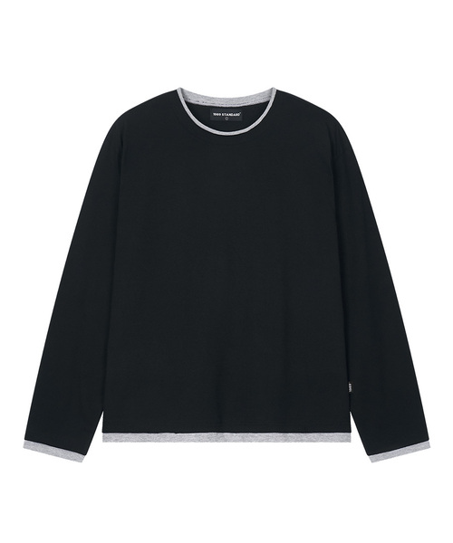 1989STANDARD(1989スタンダード)の「デッキレイヤードロングスリーブ (JTOSTL-0003)(Tシャツ/カットソー・メンズ・ワイン/ブラック/グレー・MEDIUM/LARGE/X-LARGE)」の1枚目の写真