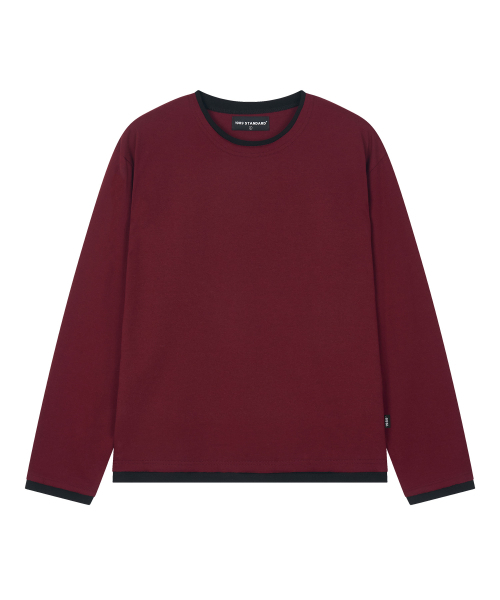 1989STANDARD(1989スタンダード)の「デッキレイヤードロングスリーブ (JTOSTL-0003)(Tシャツ/カットソー・メンズ・ワイン/ブラック/グレー・MEDIUM/LARGE/X-LARGE)」の5枚目の写真