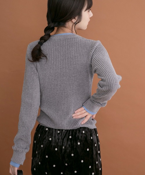 ITEMS URBANRESEARCH(アイテムズ アーバンリサーチ)の「ミニモール配色ニット(ニット/セーター・レディース・オフホワイト/グレー/ベージュ/ブラック・FREE)」の8枚目の写真