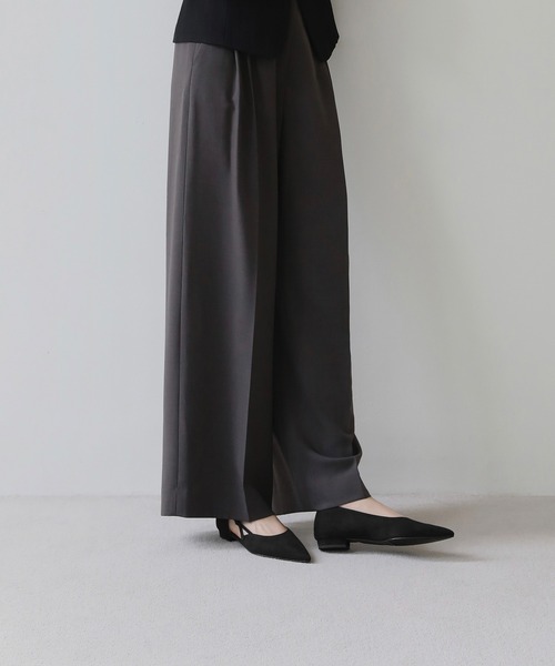 SAPPUN(サプン)の「Yuella(ユエラ)サイドノットリボンスエードフラットパンプス(220-65110)SAPPUN(サプン)(パンプス・レディース・ブラック/ベージュ/ブラウン・22.5/23/23.5/24/24.5)」の4枚目の写真