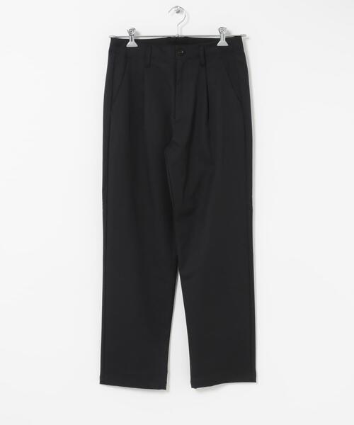 ITEMS URBANRESEARCH（アイテムズ アーバンリサーチ）の「ストレッチツイル 1-tuck トラウザー（その他パンツ・メンズ・ブラック/ベージュ/ネイビー・LARGE/MEDIUM）」の6枚目の写真