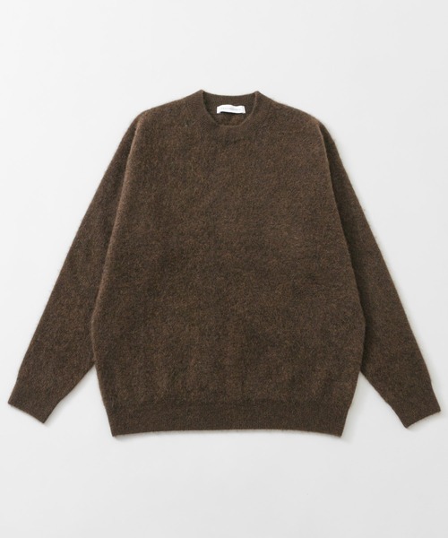 URBAN RESEARCH(アーバンリサーチ)の「FUR WOOL CREW-NECK KNIT(ニット/セーター・メンズ・ブラウン/ライトブルー/ブラック/パープル・LARGE/MEDIUM)」の2枚目の写真