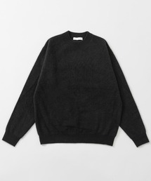FUR WOOL CREW-NECK KNIT