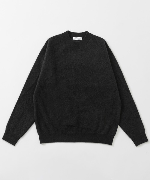 URBAN RESEARCH(アーバンリサーチ)の「FUR WOOL CREW-NECK KNIT(ニット/セーター・メンズ・ブラウン/ライトブルー/ブラック/パープル・LARGE/MEDIUM)」の1枚目の写真