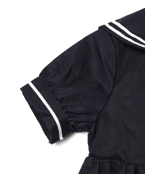 earth music&ecology（アースミュージックアンドエコロジー）の「【Kids】TINNYセーラーワンピース（ワンピース・キッズ・オフホワイト/ネイビー・110cm/100cm/120cm）」の3枚目の写真