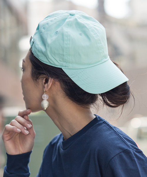 newhattan(ニューハッタン)の「NEW HATTAN/ニューハッタン コットンツイル 6パネルキャップ ベースボールキャップ 無地(キャップ・メンズ・チャコール/ネイビー/インディゴブルー/ライトインディゴブルー/ホワイト/ブラック系その他/フューシャピンク/ブラック/カーキ/オリーブ/スカイブルー/ライトピンク/ワイン/ダークグリーン/バーガンディー/ダークブラウン/オレンジ/ラベンダー/サンドベージュ/アーミー/ライム/アクア/ダークインディゴブルー/カモフラージュ・FREE)」の17枚目の写真