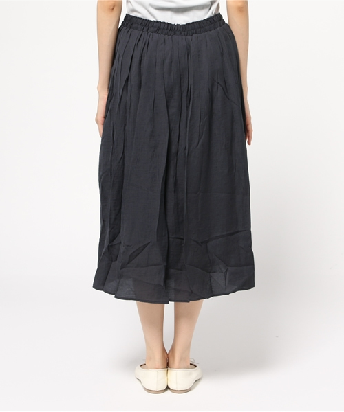 LBC(エルビーシー)の「レーヨンポリエステルギャザースカート (スカート・レディース・ダークグレー/ダークブルー/ベージュ・MEDIUM/LARGE)」の5枚目の写真