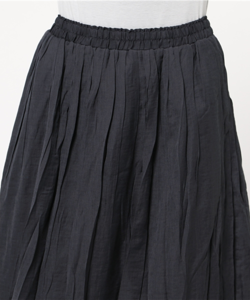 LBC(エルビーシー)の「レーヨンポリエステルギャザースカート (スカート・レディース・ダークグレー/ダークブルー/ベージュ・MEDIUM/LARGE)」の6枚目の写真