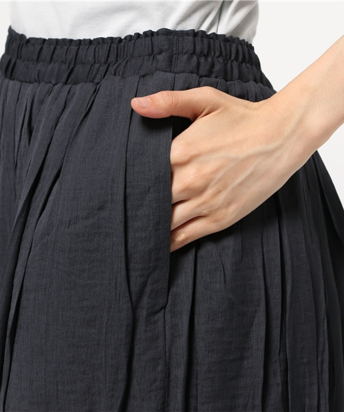 LBC(エルビーシー)の「レーヨンポリエステルギャザースカート (スカート・レディース・ダークグレー/ダークブルー/ベージュ・MEDIUM/LARGE)」の8枚目の写真