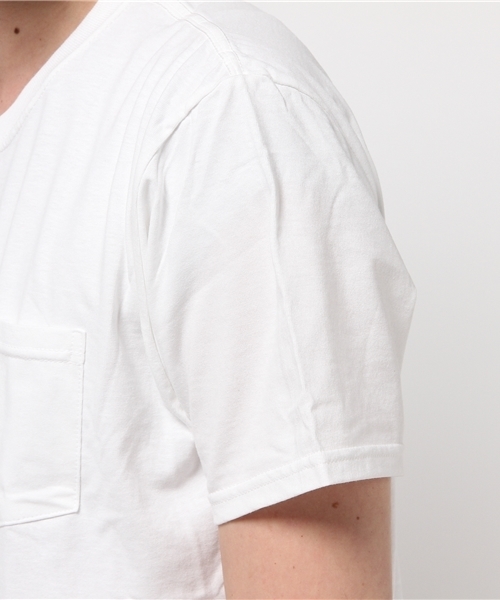 L&HARMONY（エルアンドハーモニー）の「[Fruit of the room / フルーツオブザルーム] 別注ベーシックポケットTシャツ（Tシャツ/カットソー・メンズ・ホワイト/ネイビー/ブラック/グレー・LARGE/MEDIUM）」の10枚目の写真