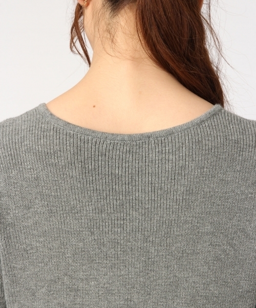GLOBAL WORK(グローバルワーク)の「アゼVネックAラインニットワンピース/726115(ワンピース・レディース・グレー/ブラック/カーキ・LARGE/MEDIUM)」の9枚目の写真