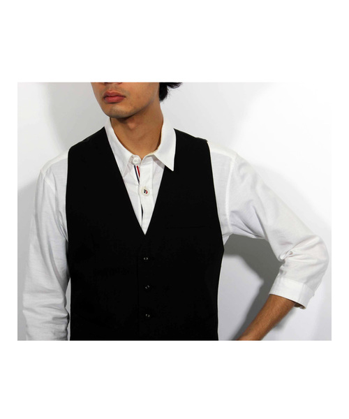 ８(eight)（エイト）の「スーツ生地ジレベスト（ベスト・メンズ・ネイビー/ブラック/グレー/ワイン/ベージュ・LARGE/X-LARGE/MEDIUM/XX-LARGE）」の10枚目の写真