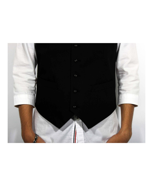 ８(eight)（エイト）の「スーツ生地ジレベスト（ベスト・メンズ・ネイビー/ブラック/グレー/ワイン/ベージュ・LARGE/X-LARGE/MEDIUM/XX-LARGE）」の13枚目の写真