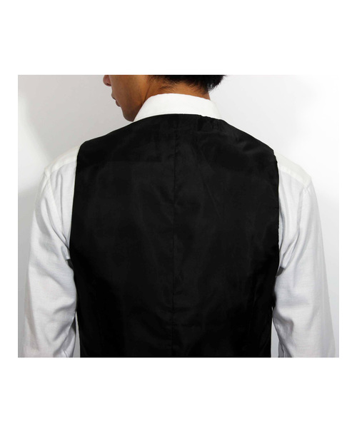 ８(eight)（エイト）の「スーツ生地ジレベスト（ベスト・メンズ・ネイビー/ブラック/グレー/ワイン/ベージュ・LARGE/X-LARGE/MEDIUM/XX-LARGE）」の14枚目の写真