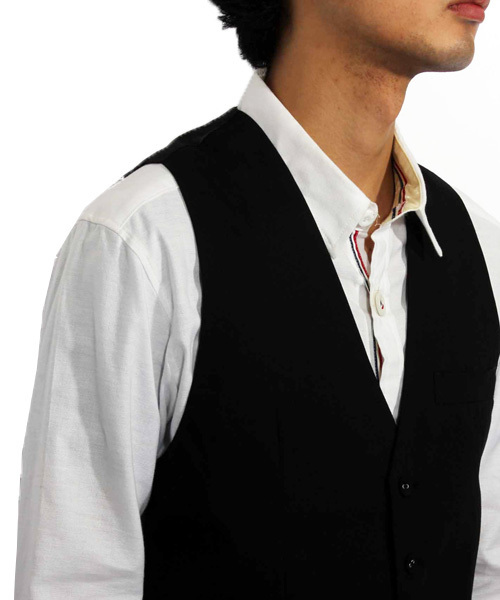 ８(eight)（エイト）の「スーツ生地ジレベスト（ベスト・メンズ・ネイビー/ブラック/グレー/ワイン/ベージュ・LARGE/X-LARGE/MEDIUM/XX-LARGE）」の20枚目の写真