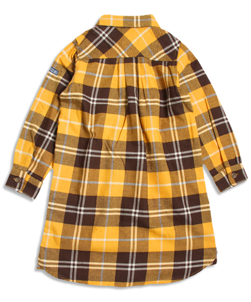 BREEZE（ブリーズ）の「チェックシャツワンピ（ワンピース・キッズ・レッド/イエロー/ブルー・100/80/90/110/130/140/120/95）」の16枚目の写真