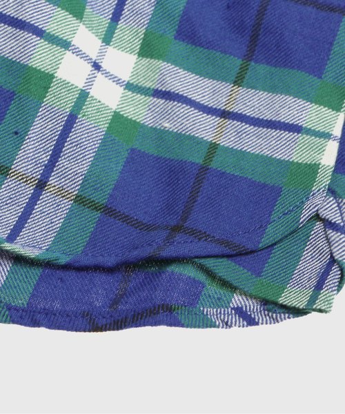 BREEZE（ブリーズ）の「チェックシャツワンピ（ワンピース・キッズ・レッド/イエロー/ブルー・100/80/90/110/130/140/120/95）」の6枚目の写真