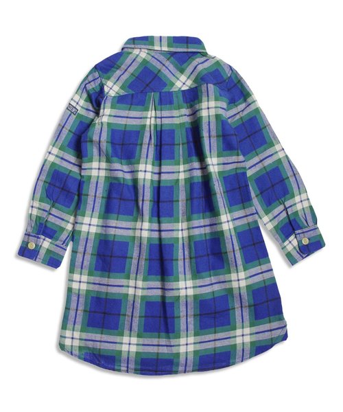 BREEZE（ブリーズ）の「チェックシャツワンピ（ワンピース・キッズ・レッド/イエロー/ブルー・100/80/90/110/130/140/120/95）」の9枚目の写真