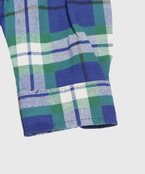 BREEZE（ブリーズ）の「チェックシャツワンピ（ワンピース・キッズ・レッド/イエロー/ブルー・100/80/90/110/130/140/120/95）」の7枚目の写真