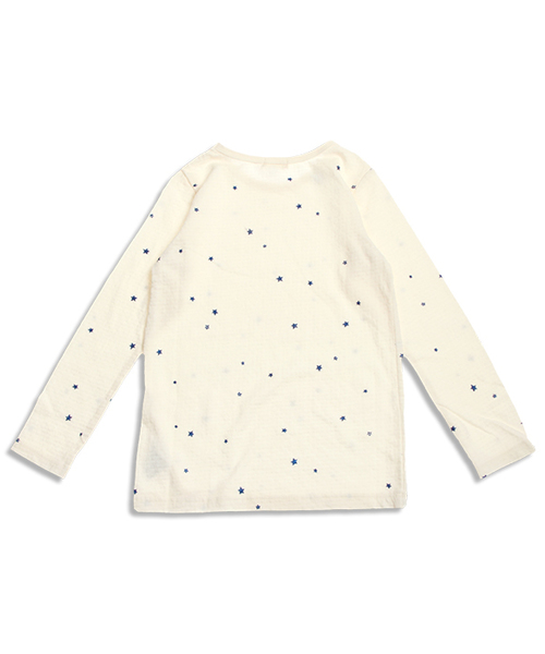 Seraph（セラフ）の「6色3柄長袖Ｔシャツ（Tシャツ/カットソー・キッズ・マスタード/サーモンピンク/エメラルド/アイボリー/グレー/ライトグレー・140/130/110/80/90/95/100/120）」の19枚目の写真