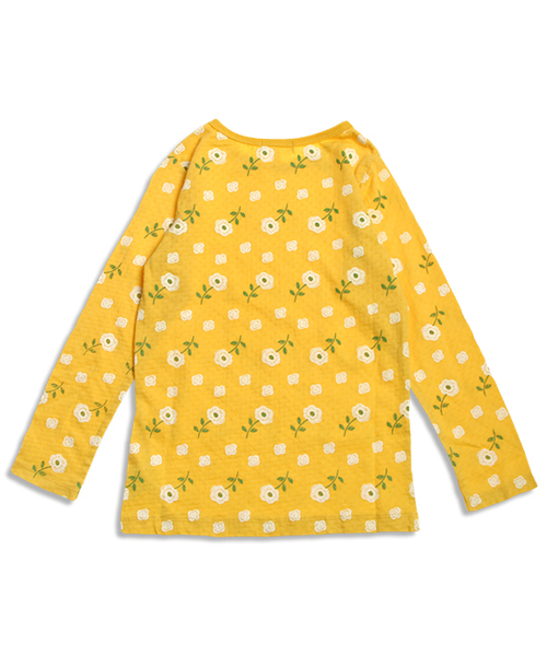 Seraph（セラフ）の「6色3柄長袖Ｔシャツ（Tシャツ/カットソー・キッズ・マスタード/サーモンピンク/エメラルド/アイボリー/グレー/ライトグレー・140/130/110/80/90/95/100/120）」の20枚目の写真