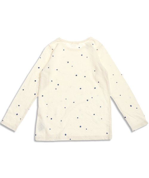 Seraph（セラフ）の「6色3柄長袖Ｔシャツ（Tシャツ/カットソー・キッズ・マスタード/サーモンピンク/エメラルド/アイボリー/グレー/ライトグレー・140/130/110/80/90/95/100/120）」の15枚目の写真