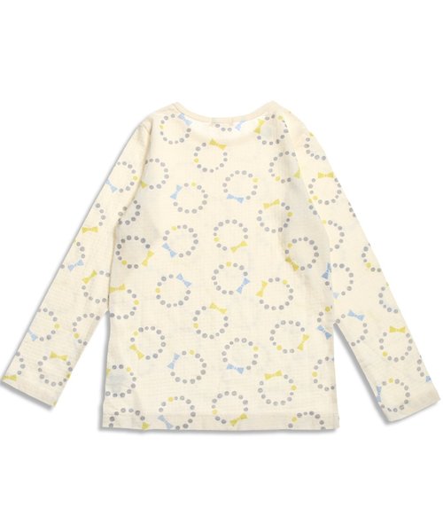 Seraph（セラフ）の「6色3柄長袖Ｔシャツ（Tシャツ/カットソー・キッズ・マスタード/サーモンピンク/エメラルド/アイボリー/グレー/ライトグレー・140/130/110/80/90/95/100/120）」の16枚目の写真