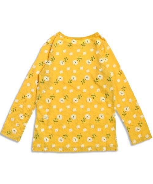 Seraph（セラフ）の「6色3柄長袖Ｔシャツ（Tシャツ/カットソー・キッズ・マスタード/サーモンピンク/エメラルド/アイボリー/グレー/ライトグレー・140/130/110/80/90/95/100/120）」の17枚目の写真