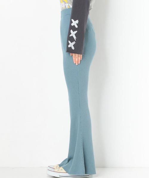 Another Edition(アナザーエディション)の「リブフレアパンツ/AEBC RIB フレア PT◆(その他パンツ・レディース・グレー/ライトブルー・FREE)」の5枚目の写真