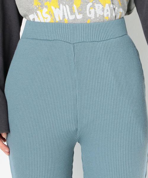 Another Edition(アナザーエディション)の「リブフレアパンツ/AEBC RIB フレア PT◆(その他パンツ・レディース・グレー/ライトブルー・FREE)」の7枚目の写真