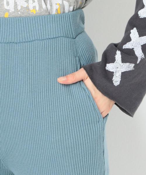 Another Edition(アナザーエディション)の「リブフレアパンツ/AEBC RIB フレア PT◆(その他パンツ・レディース・グレー/ライトブルー・FREE)」の8枚目の写真