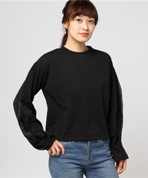 MERLOT | オーガンジーバルーン袖プルオーバー587-6527(Tシャツ/カットソー)