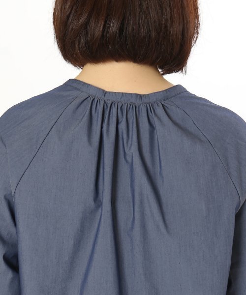 ivory court（アイボリーコート）の「タイプライターギャザーカフスブラウス◆（シャツ/ブラウス・レディース・ネイビー/イエロー/ピンク・FREE）」の16枚目の写真