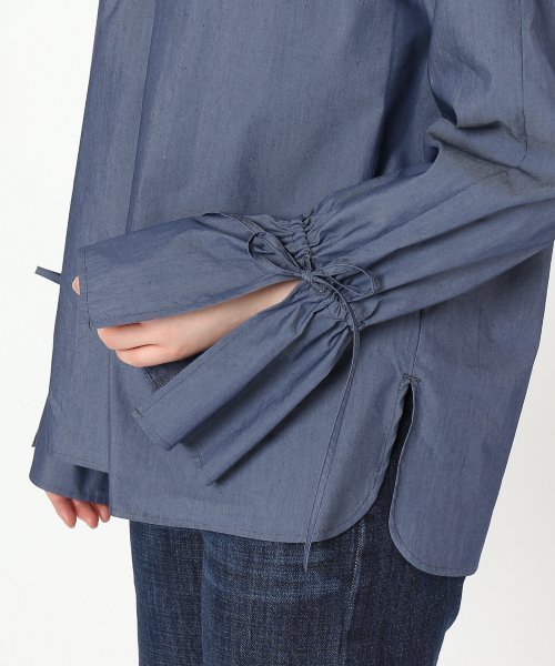 ivory court（アイボリーコート）の「タイプライターギャザーカフスブラウス◆（シャツ/ブラウス・レディース・ネイビー/イエロー/ピンク・FREE）」の18枚目の写真