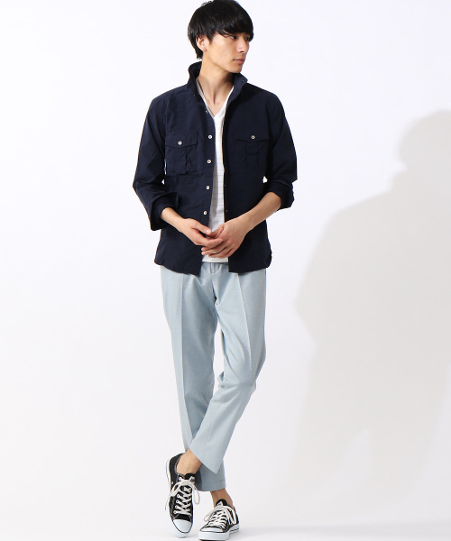 ABAHOUSE（アバハウス）の「カルゼジャージーイージーパンツ（その他パンツ・メンズ・ベージュ/ネイビー/オリーブ/ブラック/グレイッシュブルー・46/48/44/50）」の14枚目の写真