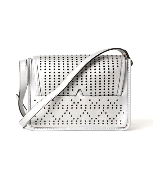 HASHIBAMI（ハシバミ）の「【Hashibami】メッシュスラッシュミニショルダーバッグ/Ha-1609-280（ショルダーバッグ・レディース・シルバー/ネイビー/ブラウン・FREE）」の3枚目の写真