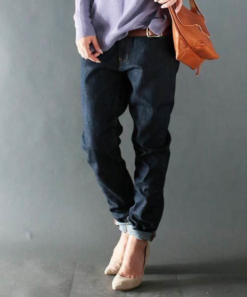 antiqua（アンティカ）の「オリジナルotonaデニム（デニムパンツ・レディース・インディゴブルー/ブルー系その他/ブルー・S/LL/M/L）」の2枚目の写真