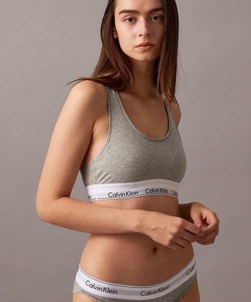 カルバンクライン　MODERN COTTON ライトリーライン バンドゥブラ Icon Cottonライトリー ラインド ブラ（ブラジャー）｜Calvin Klein