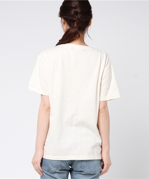 VENCEEXCHANGE（ヴァンスエクスチェンジ）の「ピグメント加工T                     （Tシャツ/カットソー・レディース・オフホワイト/チャコールグレー/オリーブ/オレンジ/パープル・MEDIUM）」の13枚目の写真