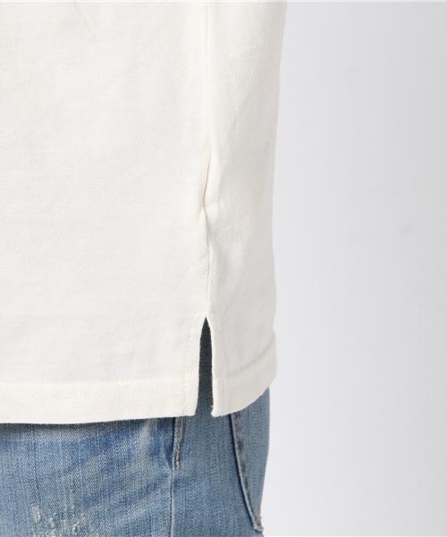 VENCEEXCHANGE（ヴァンスエクスチェンジ）の「ピグメント加工T                     （Tシャツ/カットソー・レディース・オフホワイト/チャコールグレー/オリーブ/オレンジ/パープル・MEDIUM）」の8枚目の写真