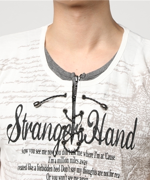 【05 BURNER SELECT】レースアップTシャツ 【05 BURNER SELECT】レースアップTシャツ